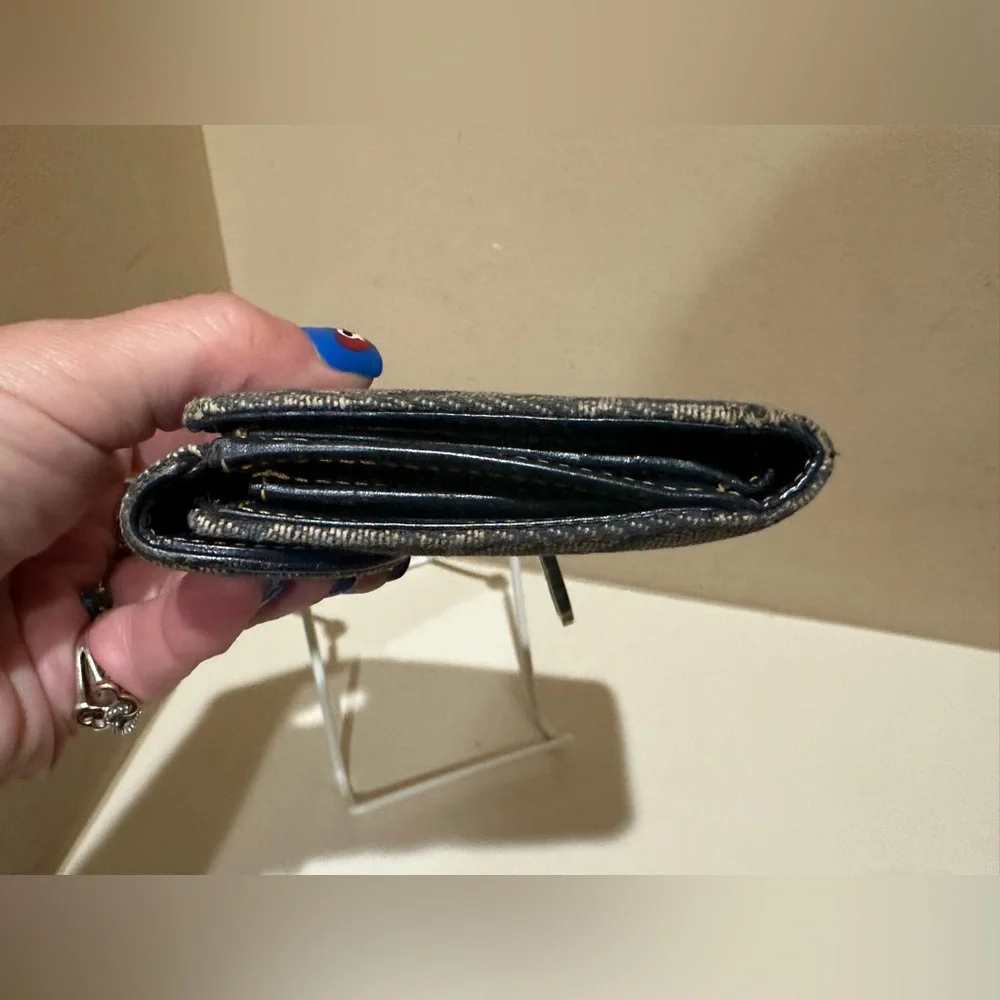 Christian Dior Navy Trotter Saddle Bifold Wallet